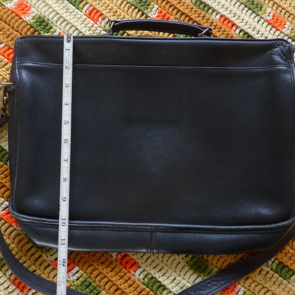 Vintage Black Coach Briefcase - Picture 10 of 13